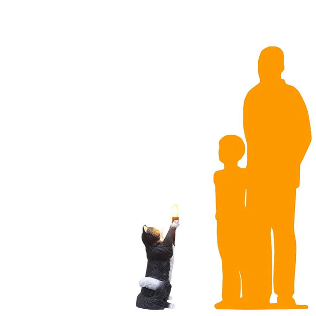 Maine Coon Cat Light Table Top Lamp Statue LM Treasures - H