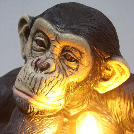Monkey Chimp Light Table Top Statue - LM Treasures 