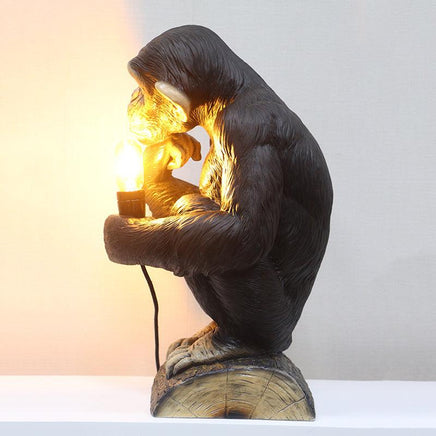 Monkey Chimp Light Table Top Statue - LM Treasures 