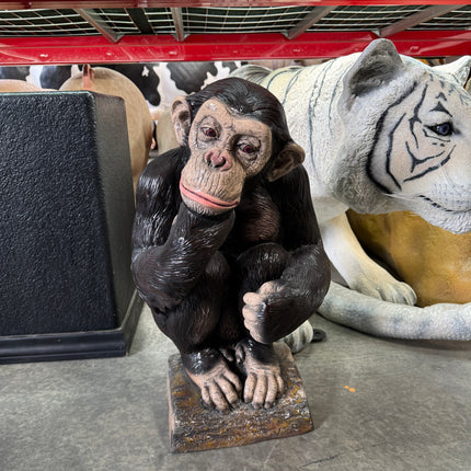 Monkey Chimp Light Table Top Statue