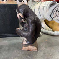 Monkey Chimp Light Table Top Statue