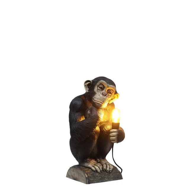 Monkey Chimp Light Table Top Statue LM Treasures - H