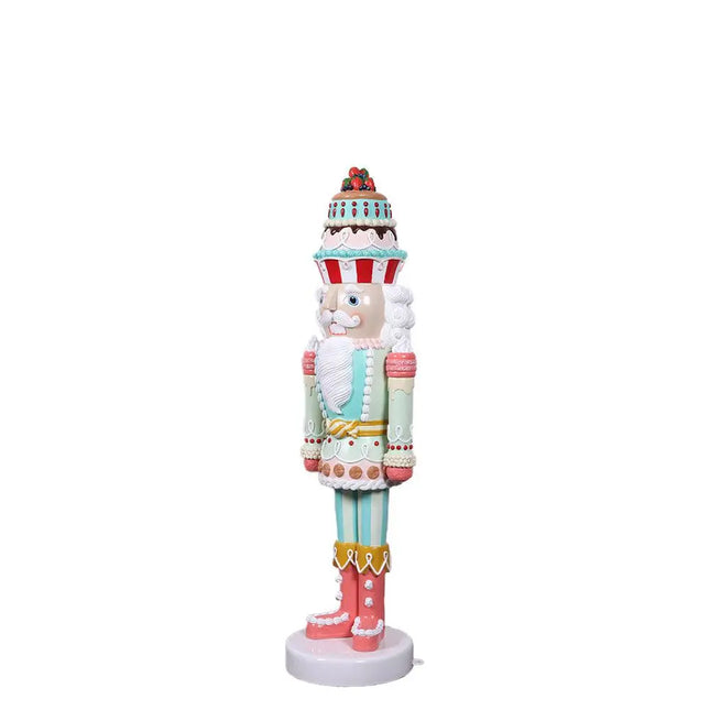 Small Pastel Nutcracker Candy Cake Statue LM Treasures - H