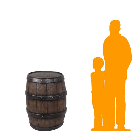 Large Barrel Life Size Statue