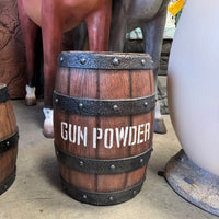 Medium Gunpowder Barrel Life Size Statue