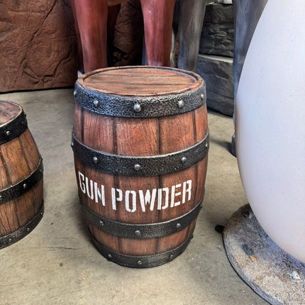 Medium Gunpowder Barrel Life Size Statue