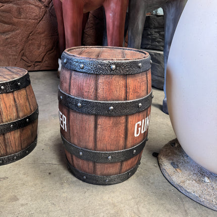 Medium Gunpowder Barrel Life Size Statue
