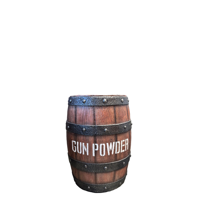 Medium Gunpowder Barrel Life Size Statue LM Treasures - H