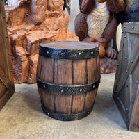 Small Barrel Life Size Statue