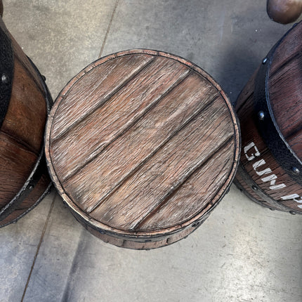 Small Barrel Life Size Statue