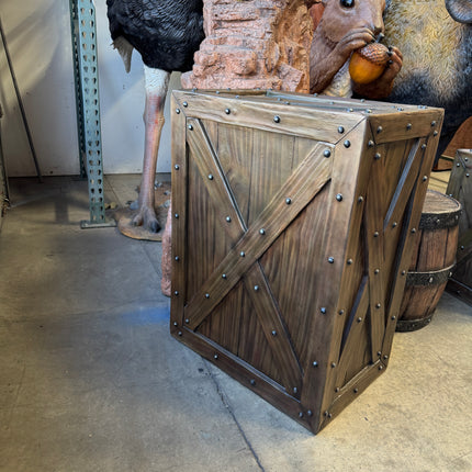 Large Crate Life Size Statue
