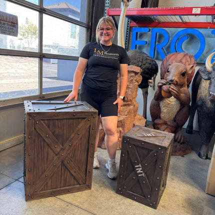 TNT Crate Life Size Statue