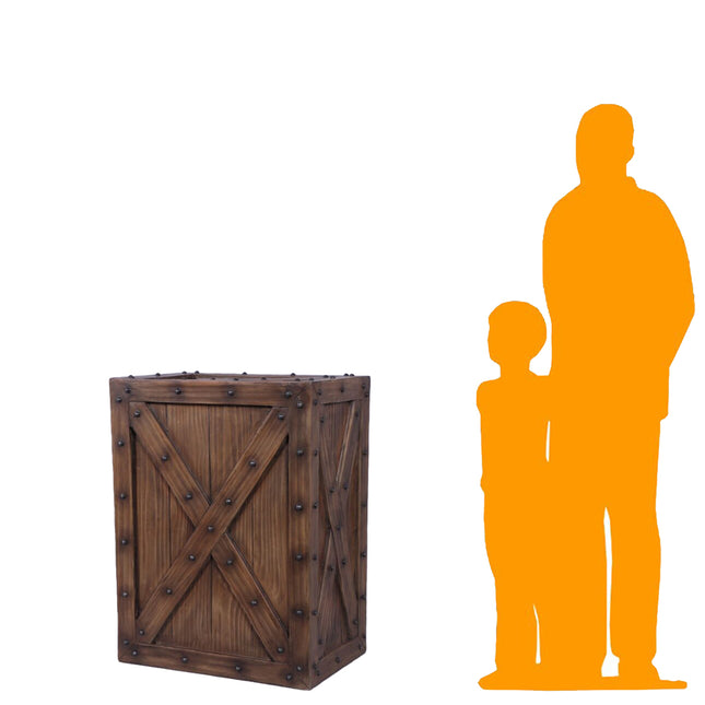 Large Crate Life Size Statue
