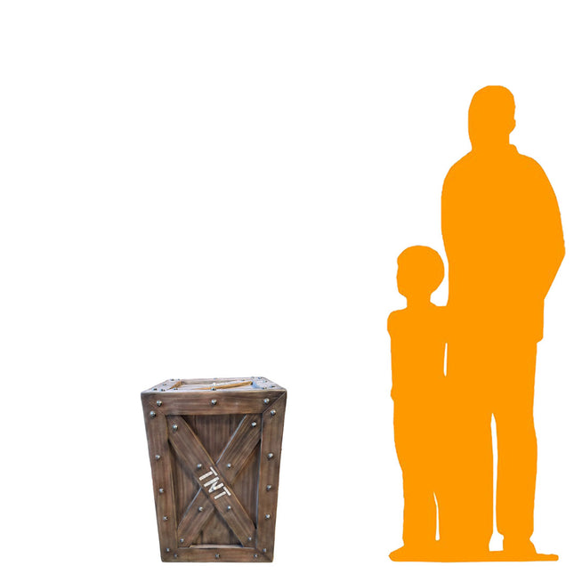 TNT Crate Life Size Statue
