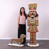 Nutcracker Gingerbread Cookie Over Sized Statue - LM Treasures 