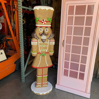 Nutcracker Gingerbread Cookie Over Sized Statue - LM Treasures 