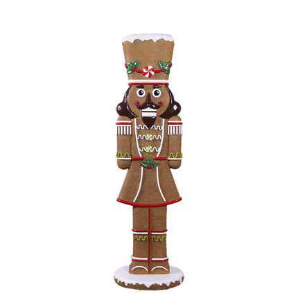 Nutcracker Gingerbread Cookie Over Sized Statue - LM Treasures 