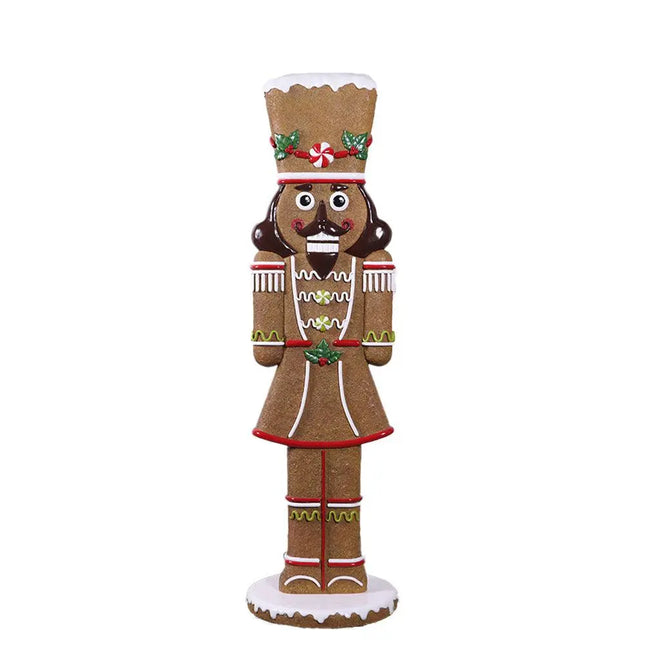 Nutcracker Gingerbread Cookie Over Sized Statue LM Treasures - H