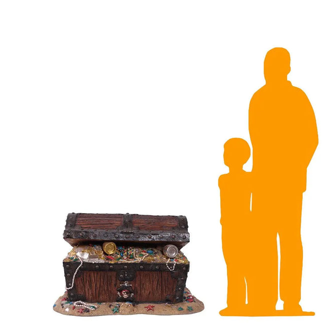 Treasure Chest Pirate's Coffer Statue LM Treasures - H