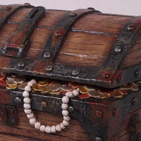 Small Pirate Treasure Chest Statue - LM Treasures 