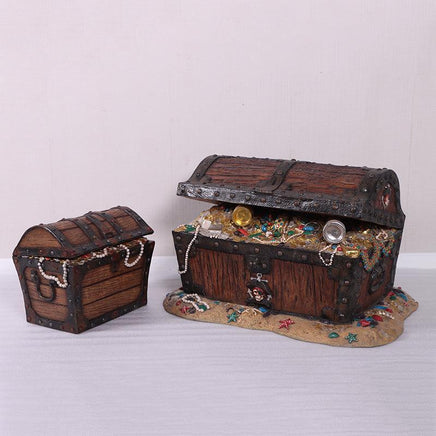 Small Pirate Treasure Chest Statue - LM Treasures 