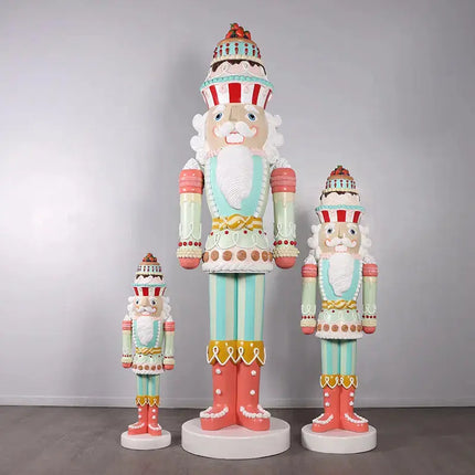 Large 9ft Pastel Nutcracker Candy Cake Statue LM Treasures - H