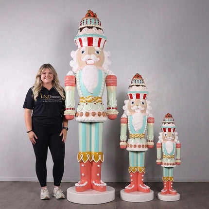Large 9ft Pastel Nutcracker Candy Cake Statue LM Treasures - H