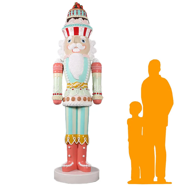 Large 9ft Pastel Nutcracker Candy Cake Statue LM Treasures - H