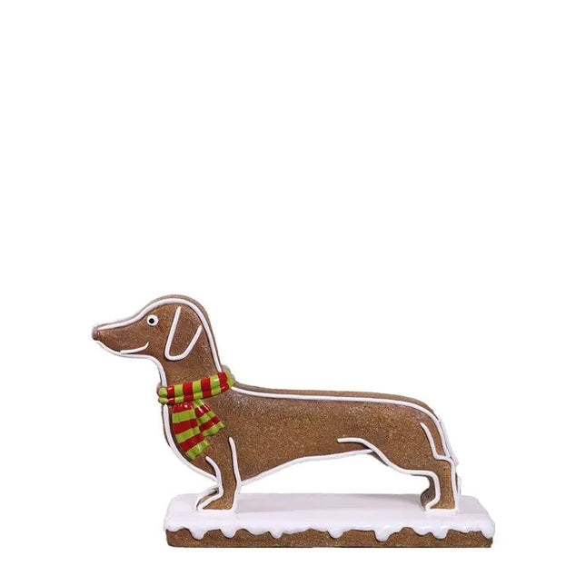 Dog Gingerbread Cookie Over Sized Statue LM Treasures - H