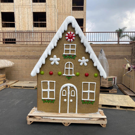 Gingerbread House Facade Backdrop Statue - LM Treasures 