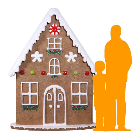 Gingerbread House Facade Backdrop Statue - LM Treasures 