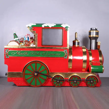 North Pole Express Train Locomotive Statue LM Treasures - H