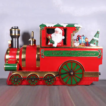 North Pole Express Train Locomotive Statue LM Treasures - H