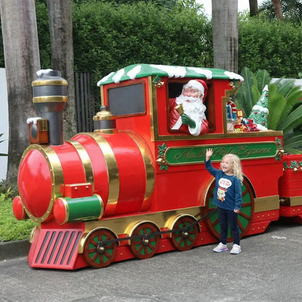 North Pole Express Train Locomotive Statue LM Treasures - H