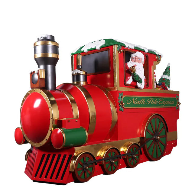 North Pole Express Train Locomotive Statue LM Treasures - H