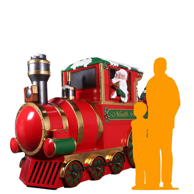 North Pole Express Train Locomotive Statue LM Treasures - H