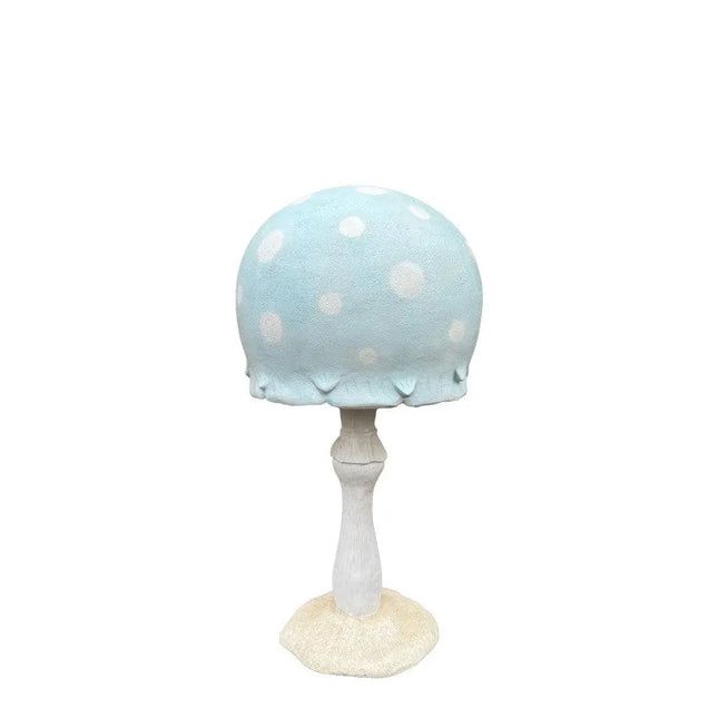 Large Pastel Blue Round Mushroom Statue LM Treasures - H