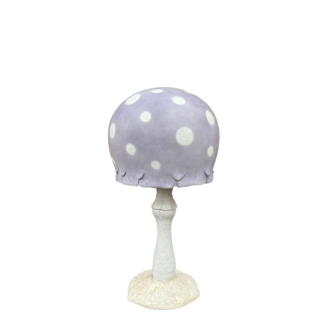Large Pastel Purple Round Mushroom Statue