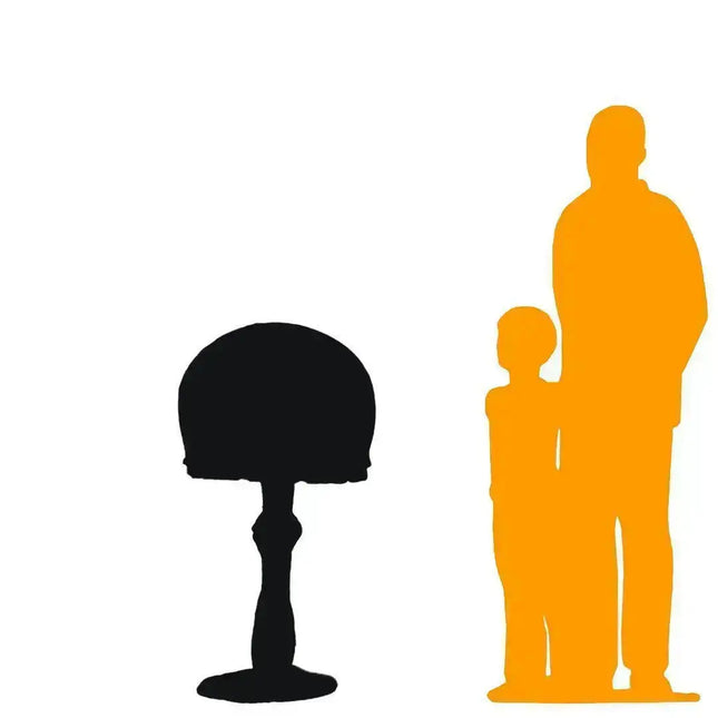 Large Pastel Blue Round Mushroom Statue LM Treasures - H