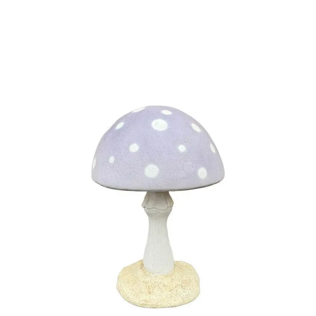 Small Pastel Purple Round Mushroom Statue LM Treasures - H