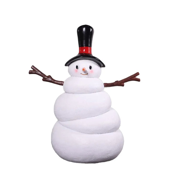 Festive Jolly Snowman Life Size Statue