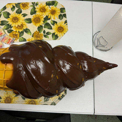 Hanging Chocolate Dipped Ice Cream Twist Statue
