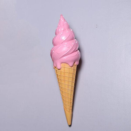 Hanging Strawberry Dipped Ice Cream Twist Statue - LM Treasures 