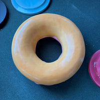 Large Donut Pink with Rainbow Sprinkles Statue