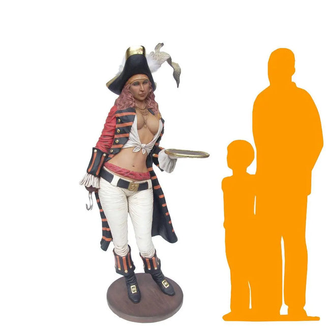 Lady Pirate Butler Life Size Statue LM Treasures - A
