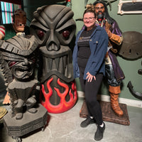 Large Fire Tiki Life Size Statue - LM Treasures 