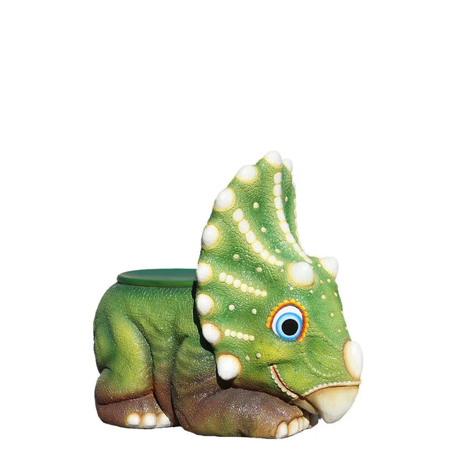 Child's Triceratops Dinosaur Chair Statue LM Treasures - H