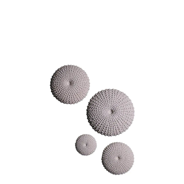 Sea Urchins Set of 4 Fossil Wall Decor Statues LM Treasures - H