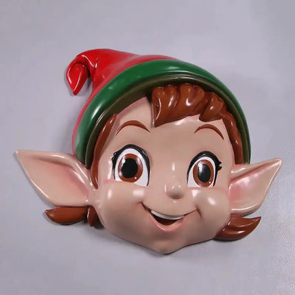 Comic Elf Girl Head Wall Decor Statue LM Treasures - H