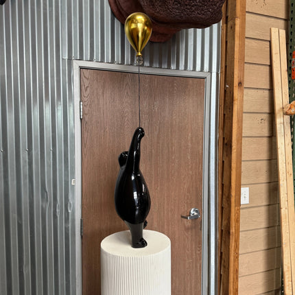 Black Bear with Balloon on Pedestal Statue LM Treasures - H